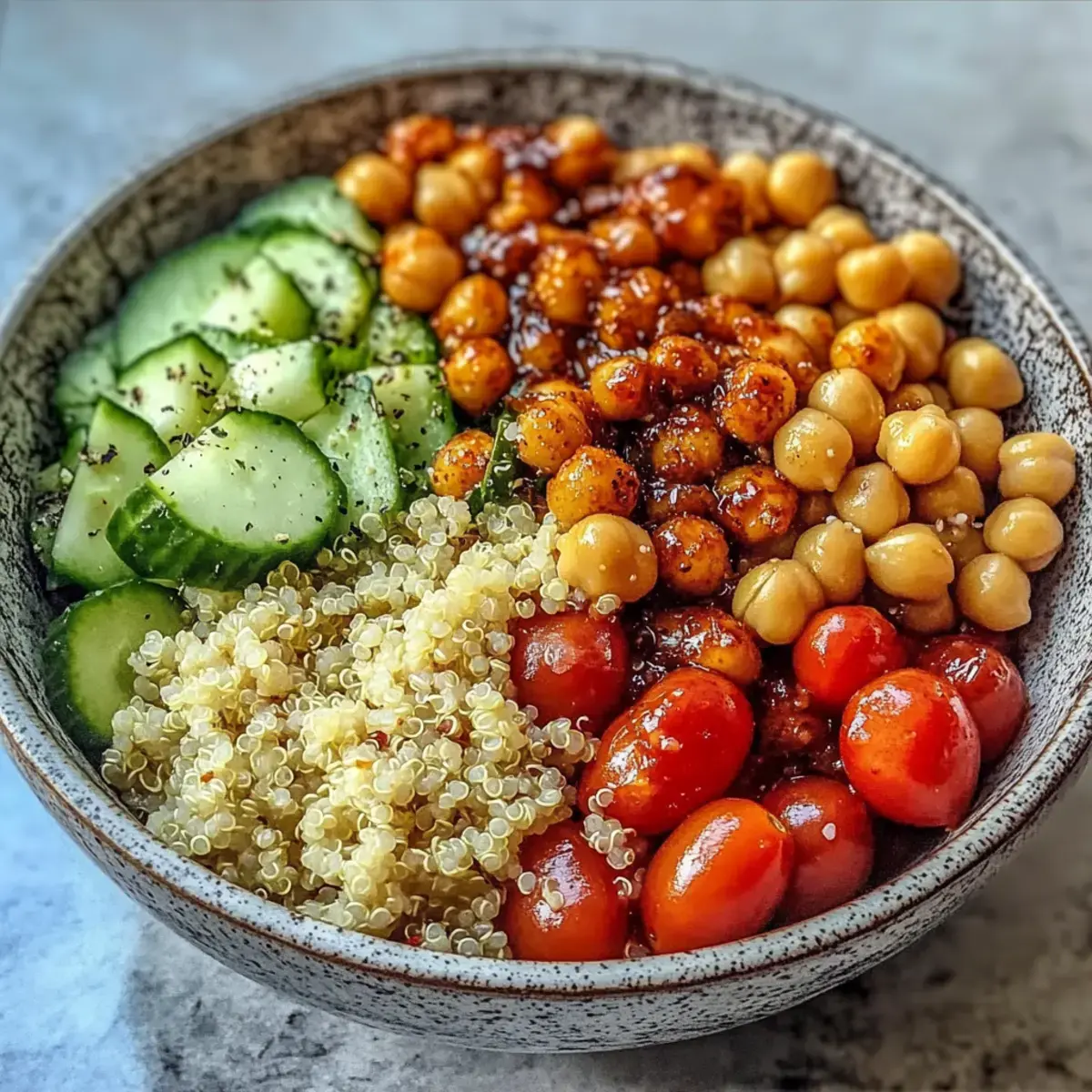 Mittelmeer Kichererbsen und Quinoa Power Bowl – ein köstliches Rezept 2 Mittelmeer Kichererbsen und Quinoa Power Bowl