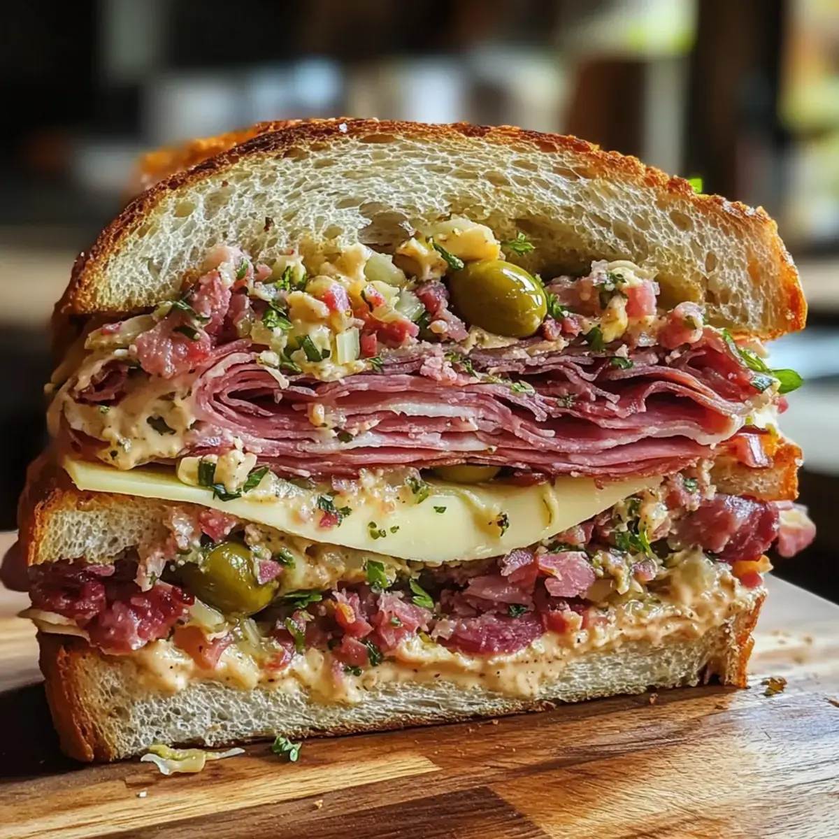 Muffuletta-Sandwich