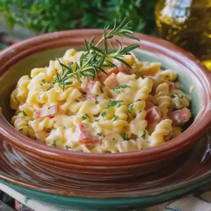Nudelsalat mit Fleischsalat