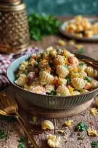 Klassischer Nudelsalat mit Mayonnaise
