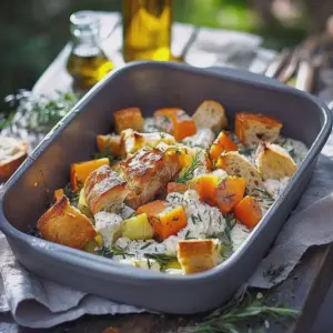 Ofengemüse mit Lachs