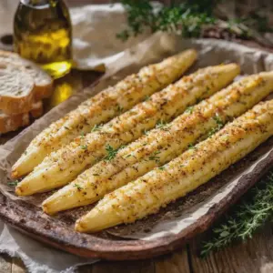 Ofenspargel mit Parmesan
