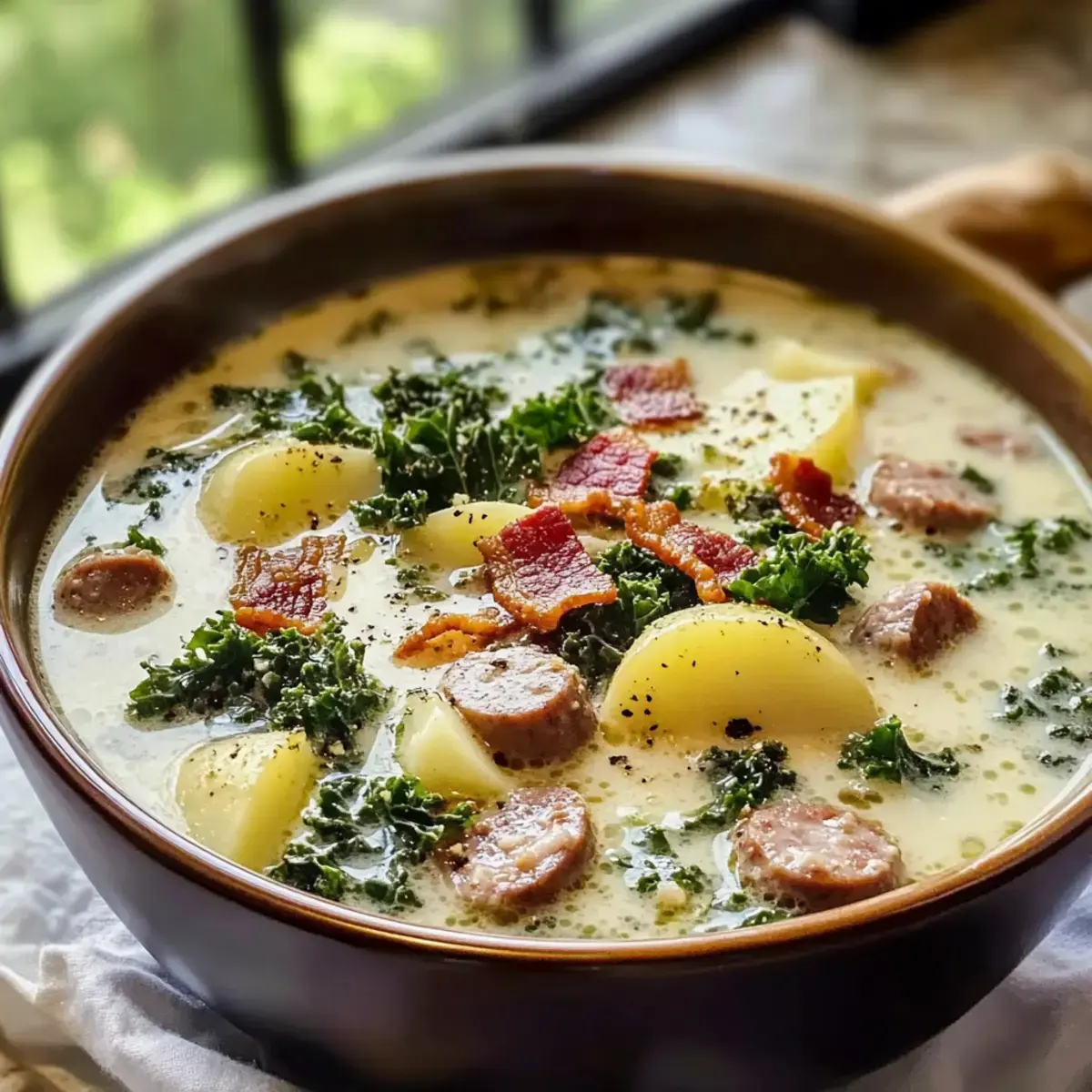 Olive Garden Wurst Grünkohl und Kartoffelsuppe