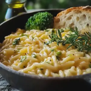 Schnelles Wohlfühlgericht mit Orzo und Brokkoli