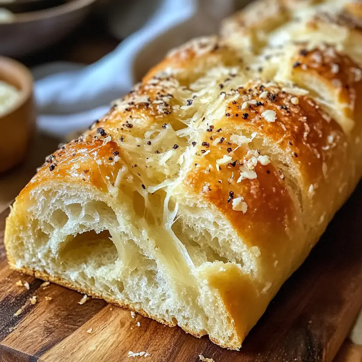 Parmesan Knoblauch Artisan Brot