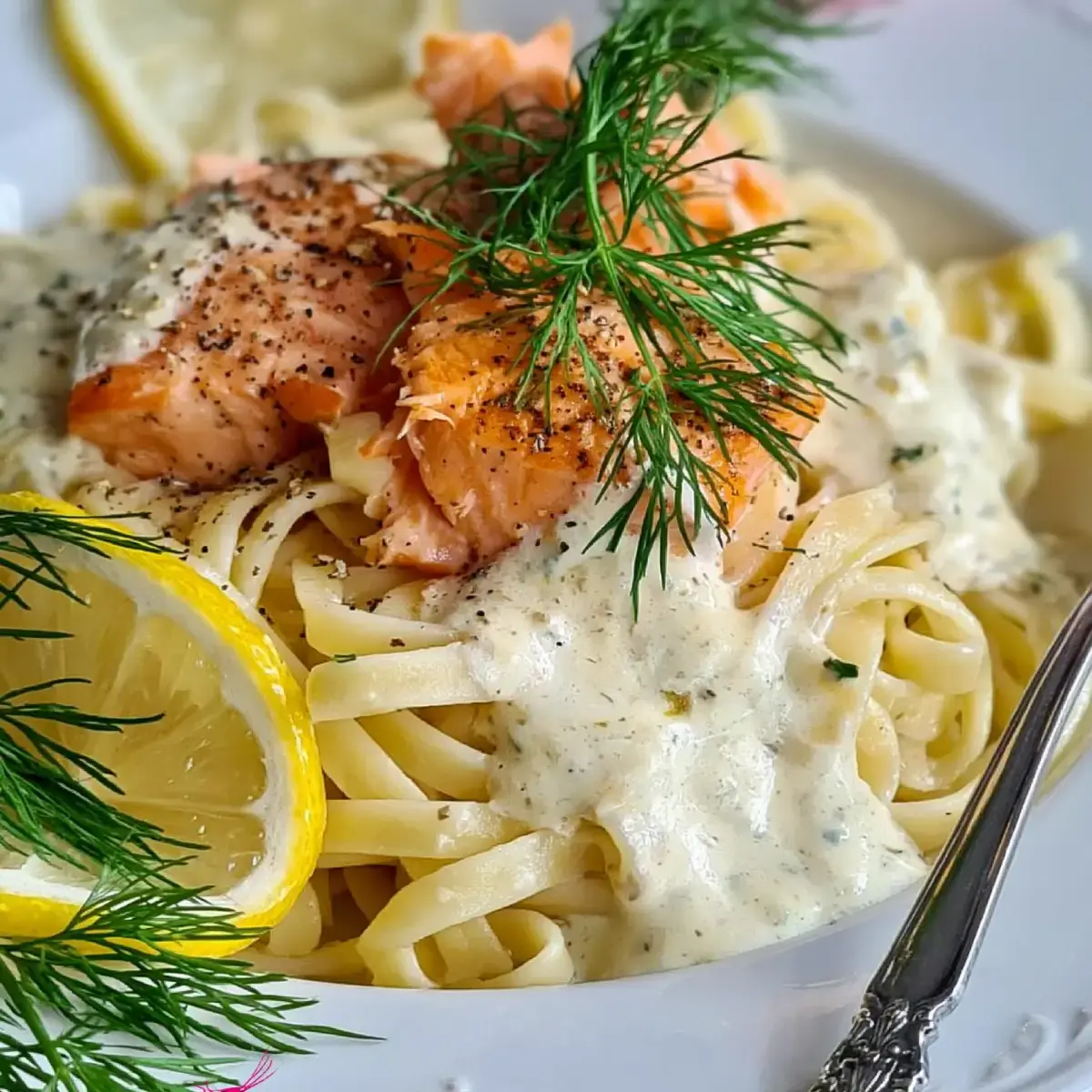 Pasta mit Lachs