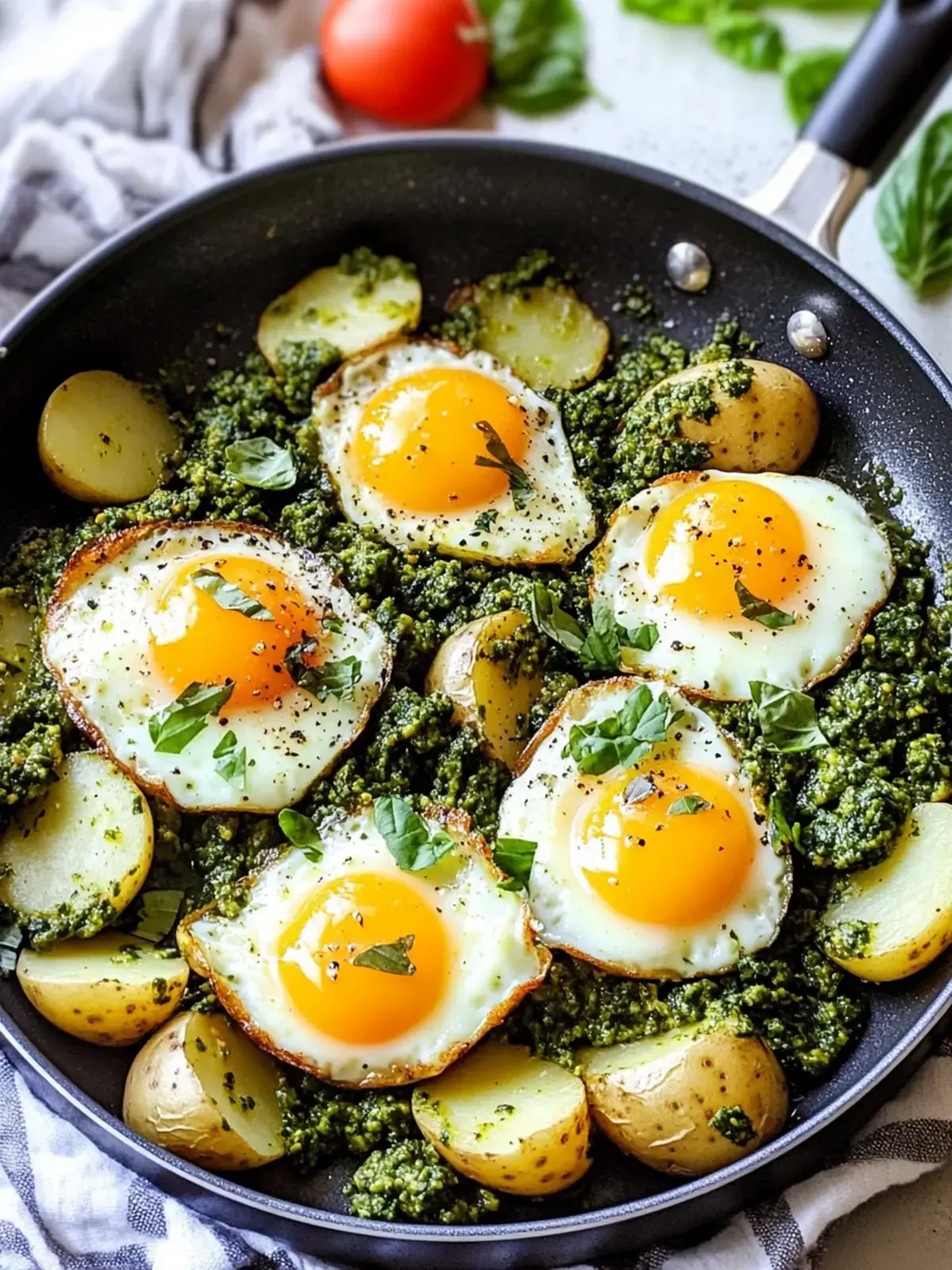 Pesto Eier & Kartoffel Pfanne – Schnelle, Bunte Köstlichkeit 2 Pesto Eier Kartoffel Pfanne