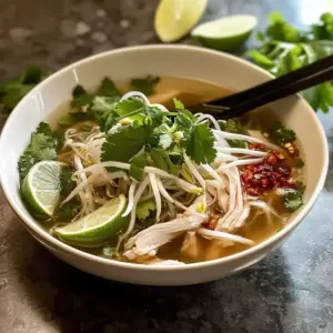Authentische Chicken Pho (Pho Ga)