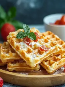 Pizza-Waffeln für Babys und Kleinkinder