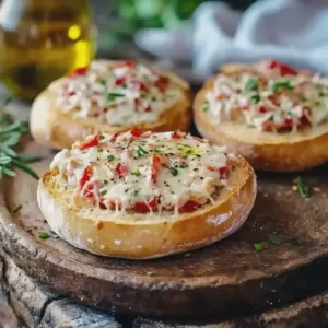 Pizzabrötchen mit Schmand