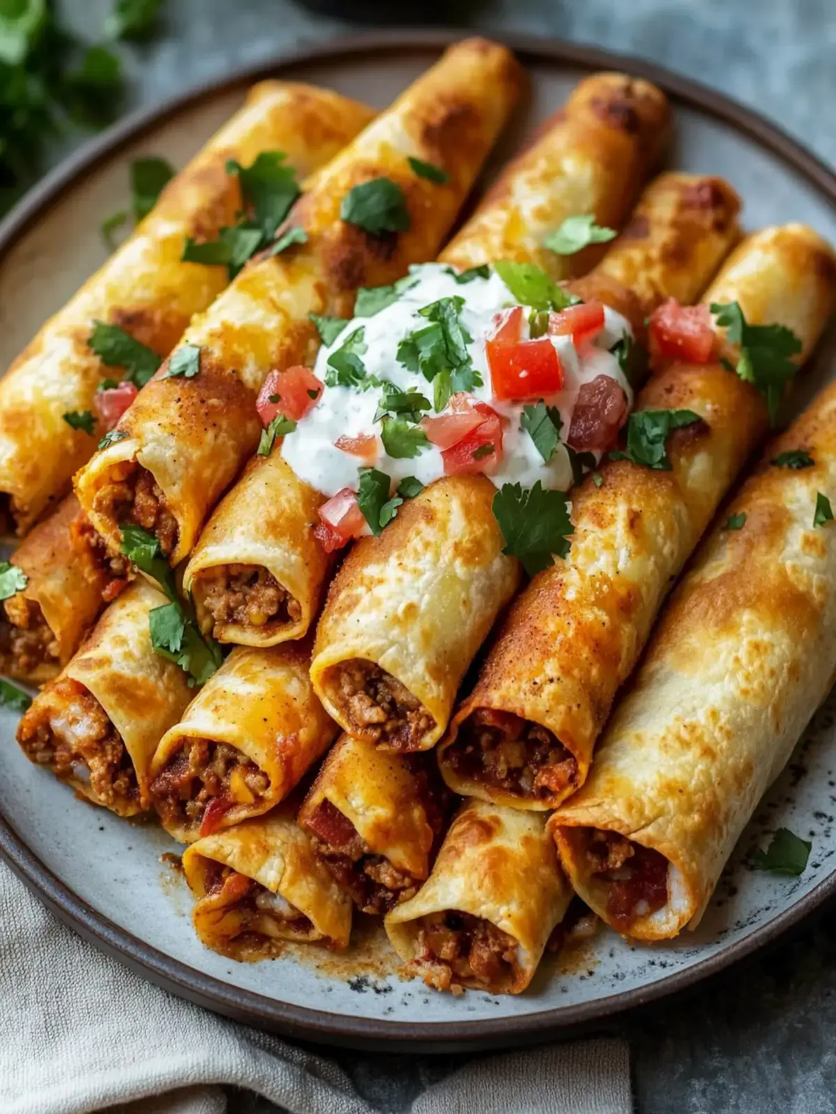 Irresistible 30-Minuten Knusprige Käsige Rinder-Taquitos 2 Rinder Taquitos Rezept