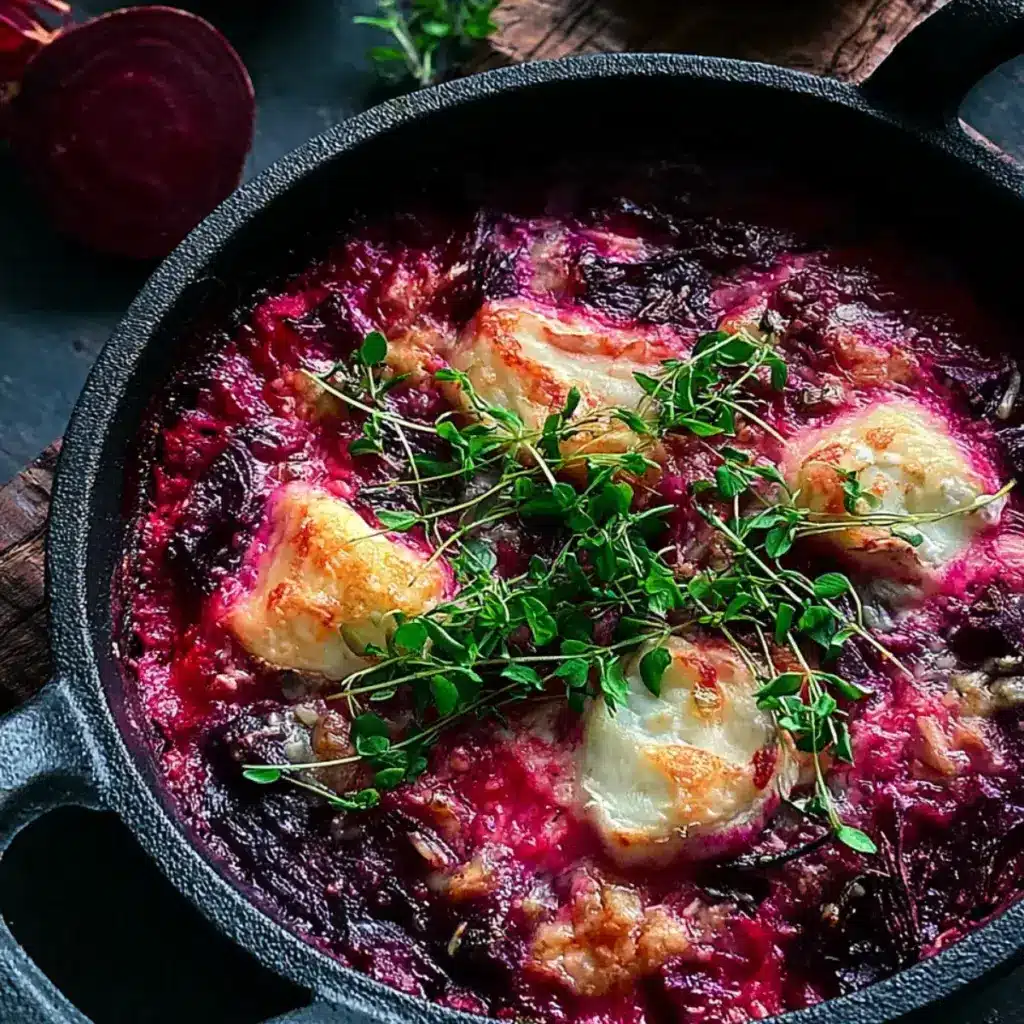 Rote Bete Gratin mit Ziegenkäse