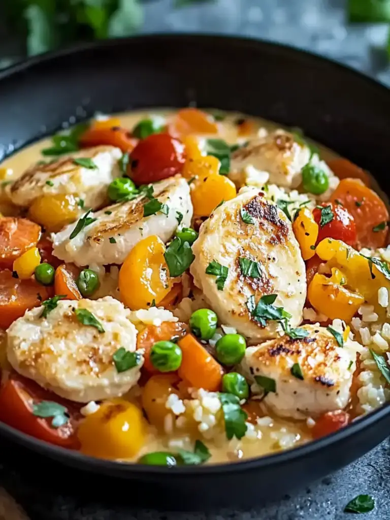 Schnelle Hähnchen-Reis-Pfanne