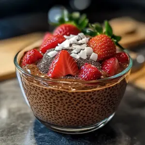 Cremiger Schokoladen Chia Pudding