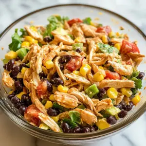 Schneller Southwest-Hühnchensalat