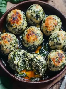 Überraschend leckere Spinat-Feta-Knödel