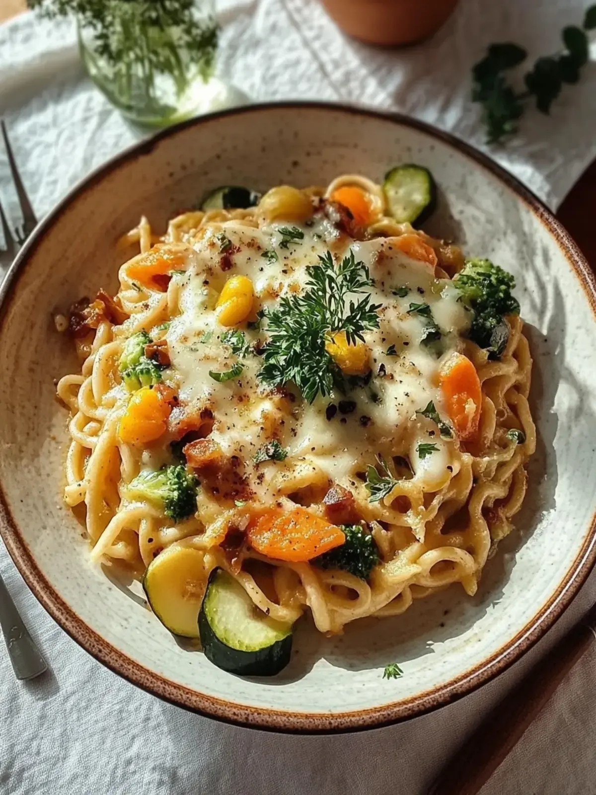 Spätzleauflauf mit Gemüse