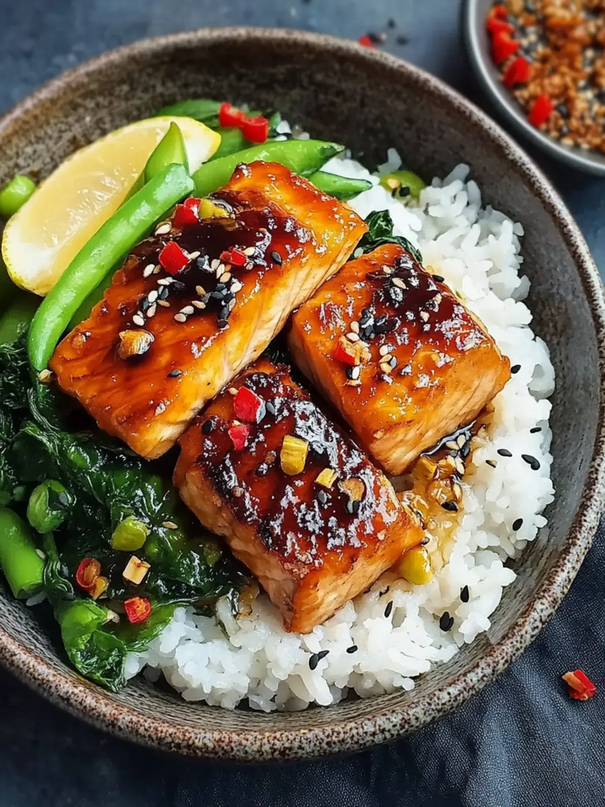 Teriyaki Lachs Schale