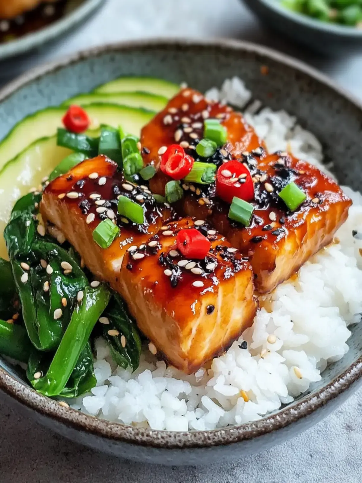 Teriyaki Lachs Schale