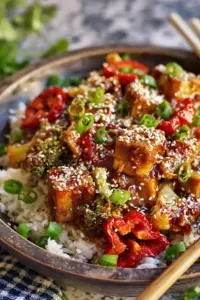 Knuspriger Teriyaki Tofu