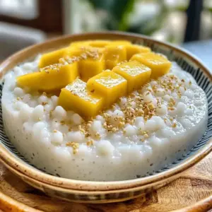 Thailändisches Kokos-Sago-Pudding