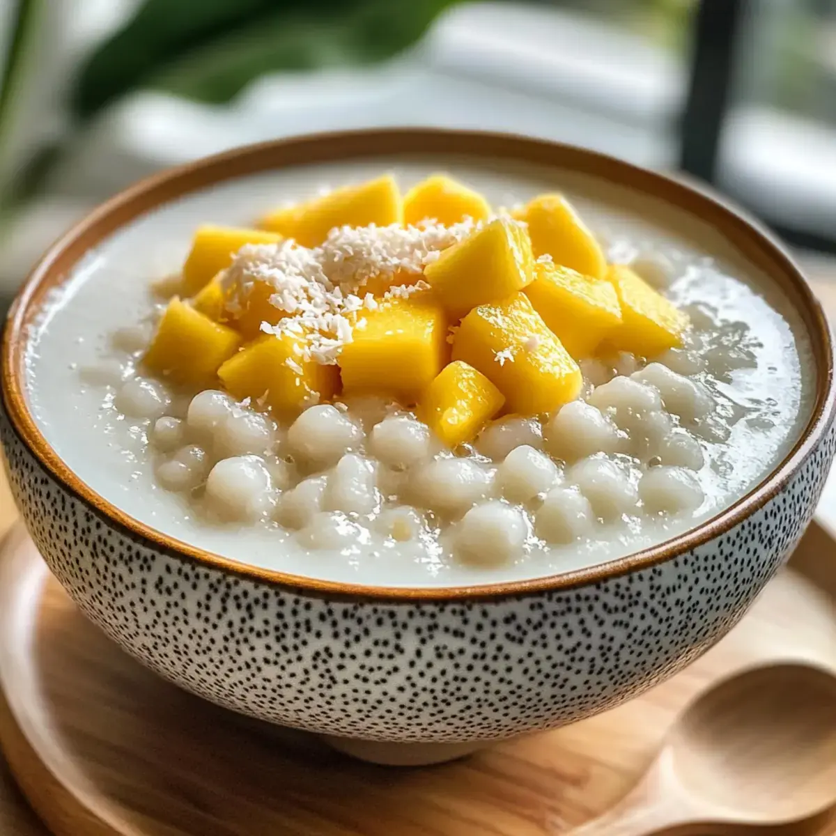 Thailändisches Kokos-Sago-Pudding