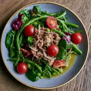 Thunfisch-Bohnen-Salat mit Zitronen-Kapern-Vinaigrette