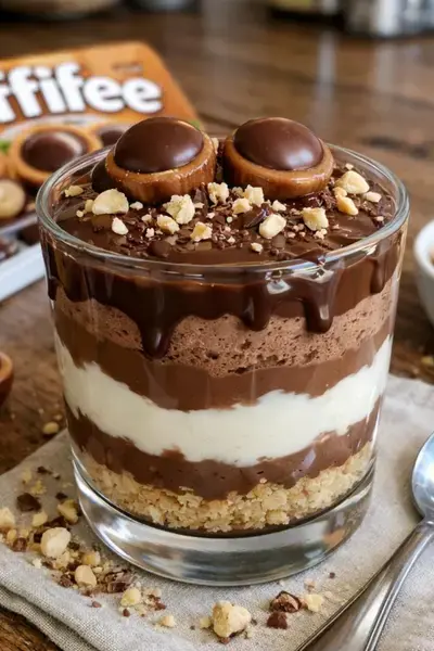 Toffifee Dessert im Glas