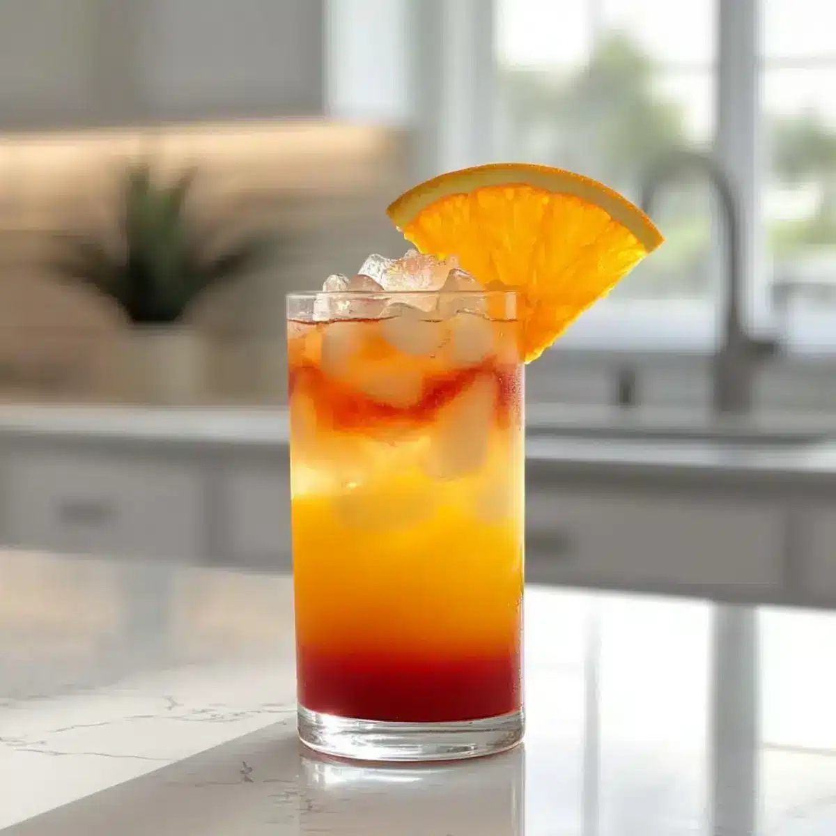 Tropischer Sonnenaufgang Mocktail