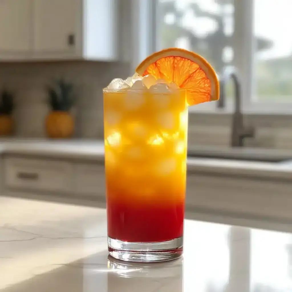 Tropischer Sonnenaufgang Mocktail