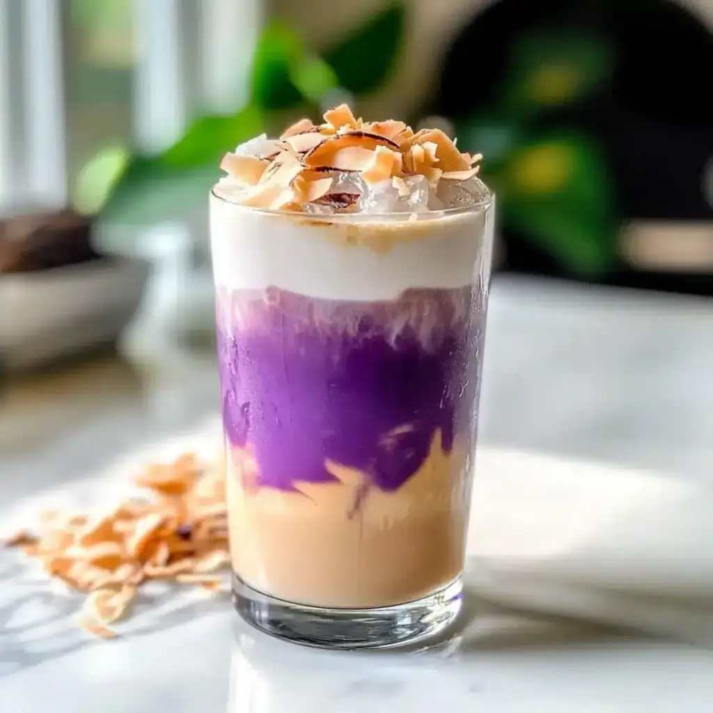 Ube Kokosnuss Macchiato