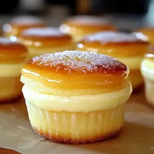 Dekadente Vanillebohnen-Crème-Brûlée-Käsekuchen-Cupcakes