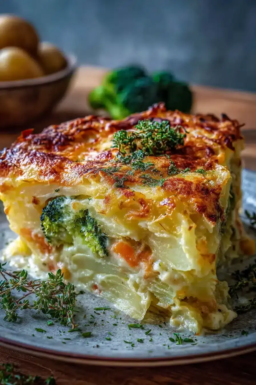 Vegetarischer Kartoffelauflauf