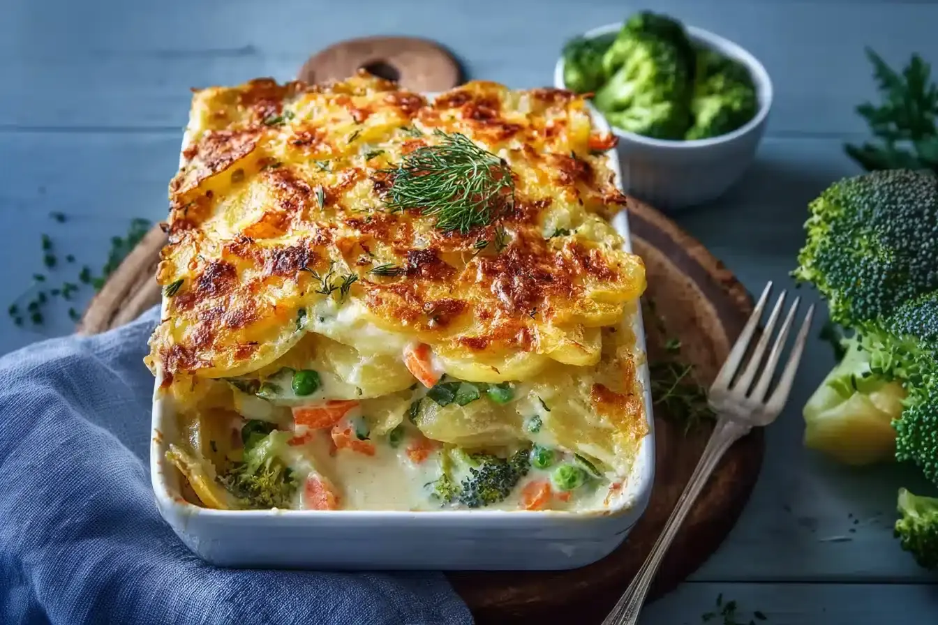 Vegetarischer Kartoffelauflauf