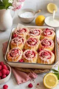 Saftige Zimtschnecken mit Rhabarber