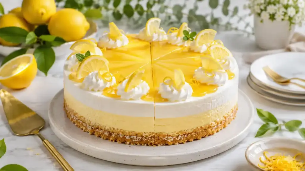Zitronen-Joghurt-Torte