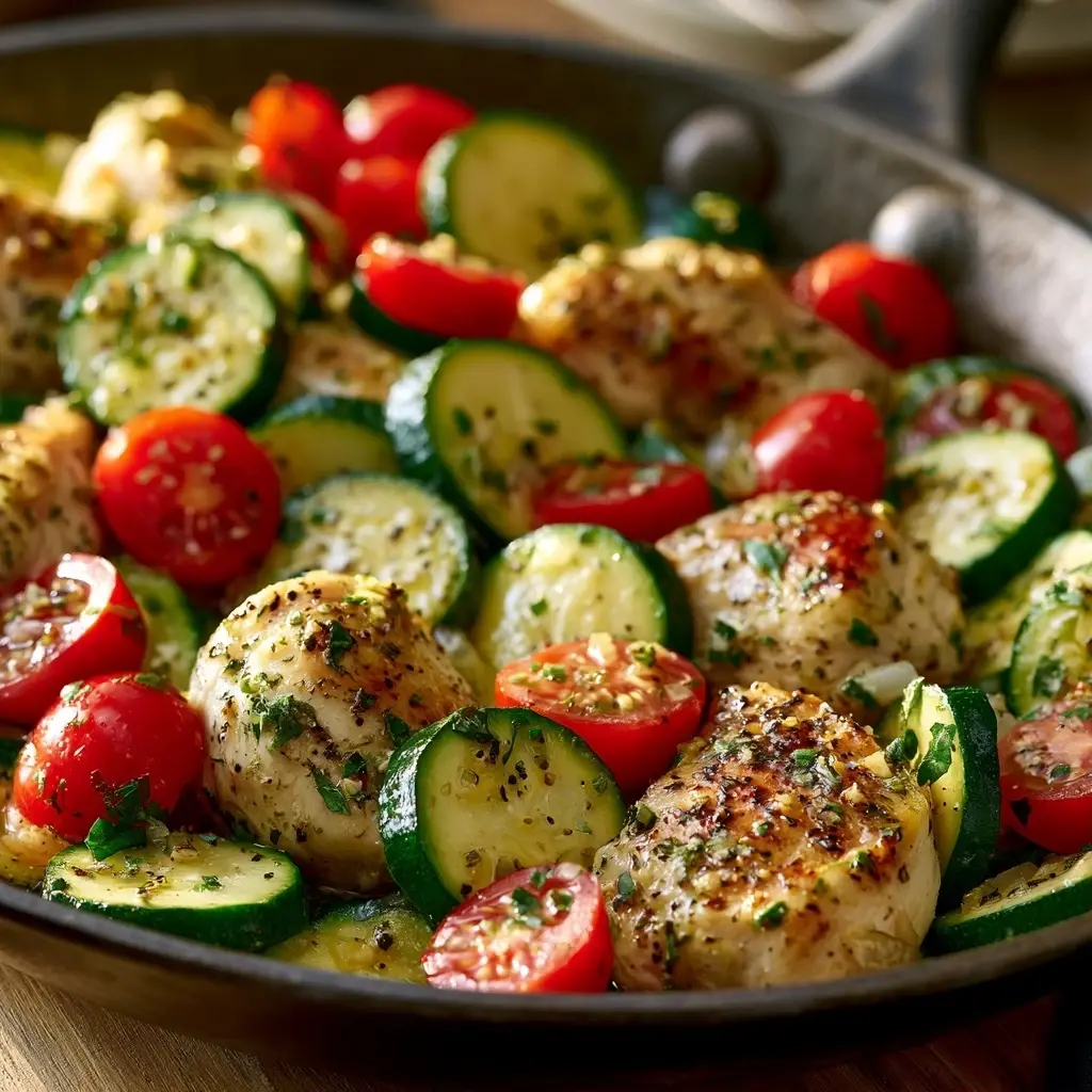 Zitronen Kräuter Hähnchenpfanne