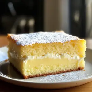 Erfrischender Zitronenpuddingkuchen