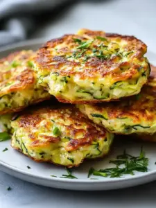Gesunde Zucchini-Bratlinge aus der Luftfritteuse
