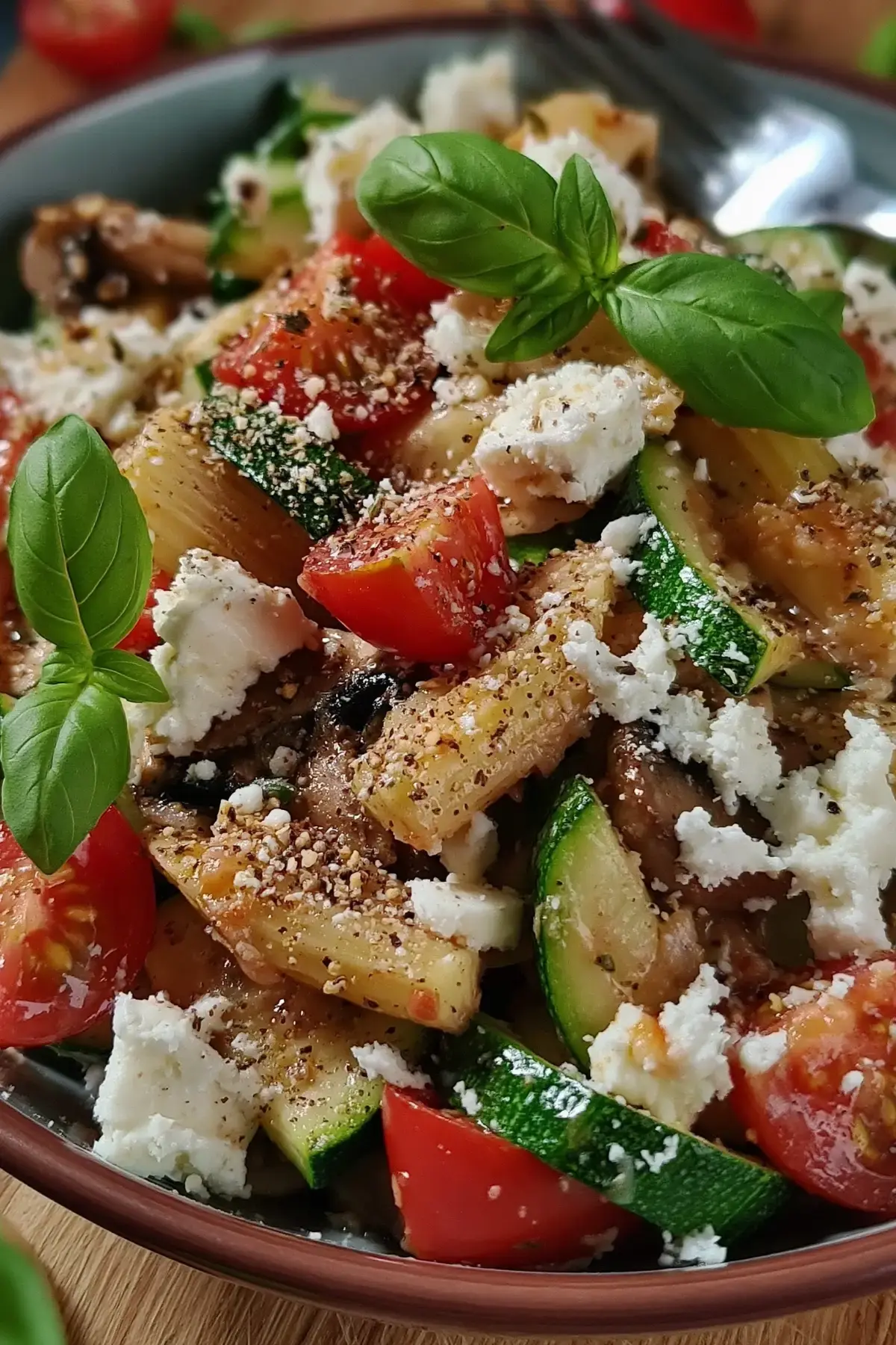 Zucchini Salat mit Feta – Einfaches Rezept mit 8 Zutaten - Muma’s Kitchen 2 Zucchini Salat mit Feta