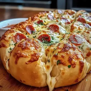 Unwiderstehliches Zupfbrot Pizza