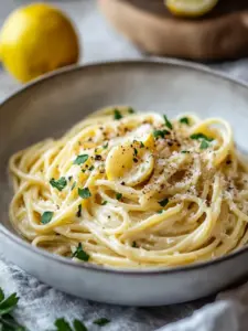 Cremige geröstete Knoblauch-Zitronen-Pasta-Sauce