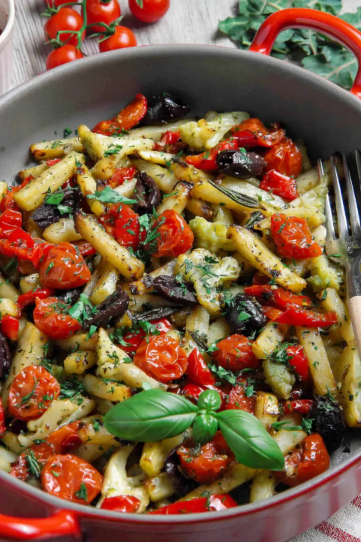 gebratener Kohlrabi mediterran