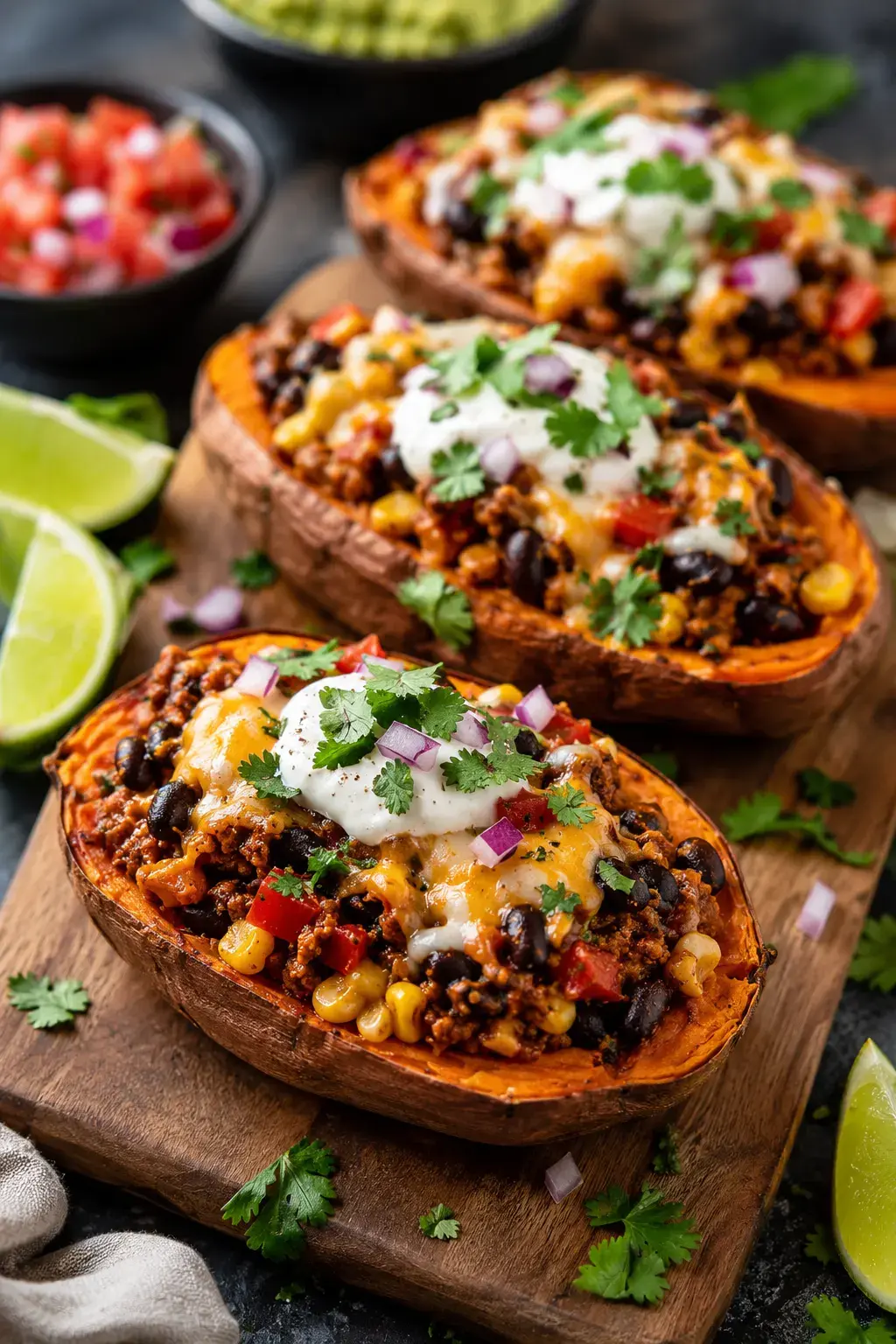 Proteinbeladene Süßkartoffel-Boote – Sättigend & Gesund 2 gefüllte Süßkartoffel Rezepte