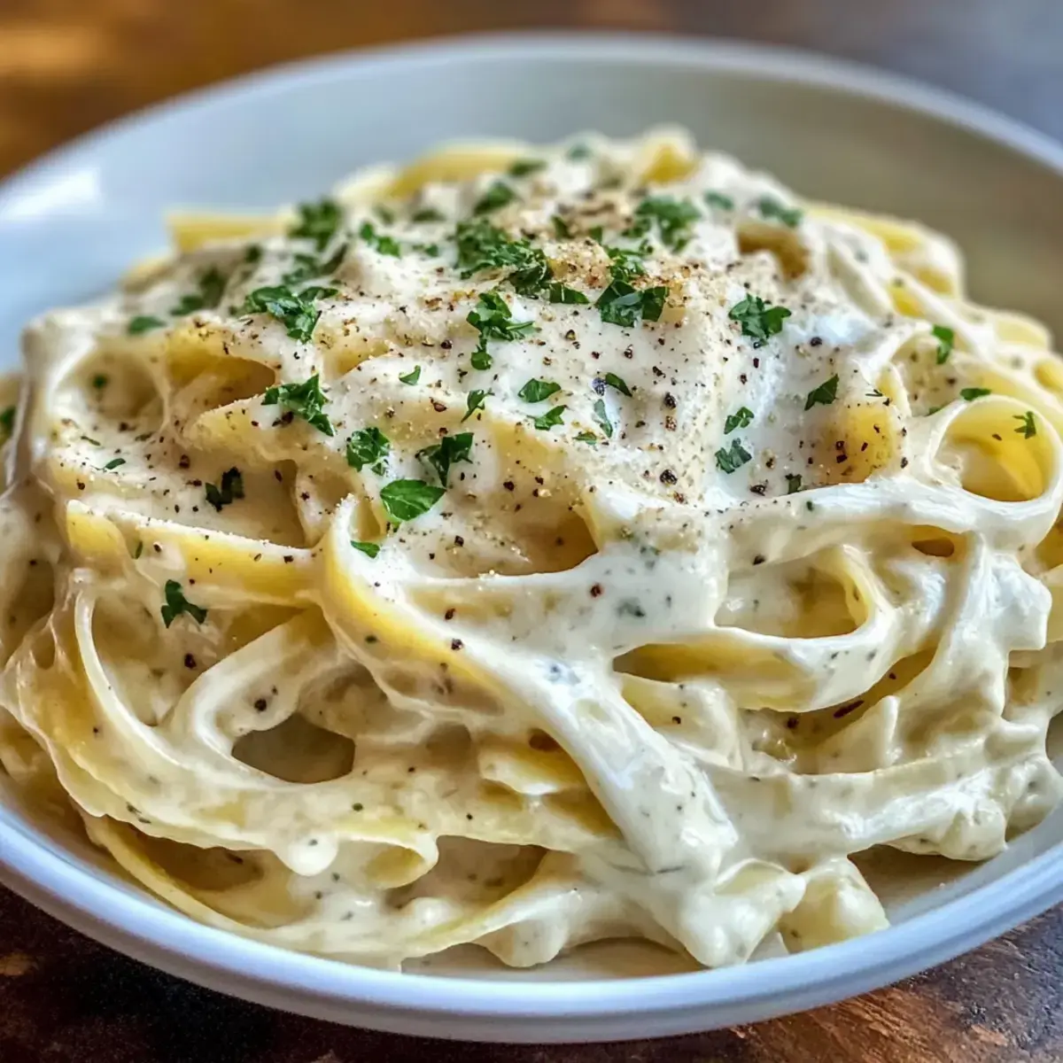 gesunde Hochproteine Alfredo Sauce
