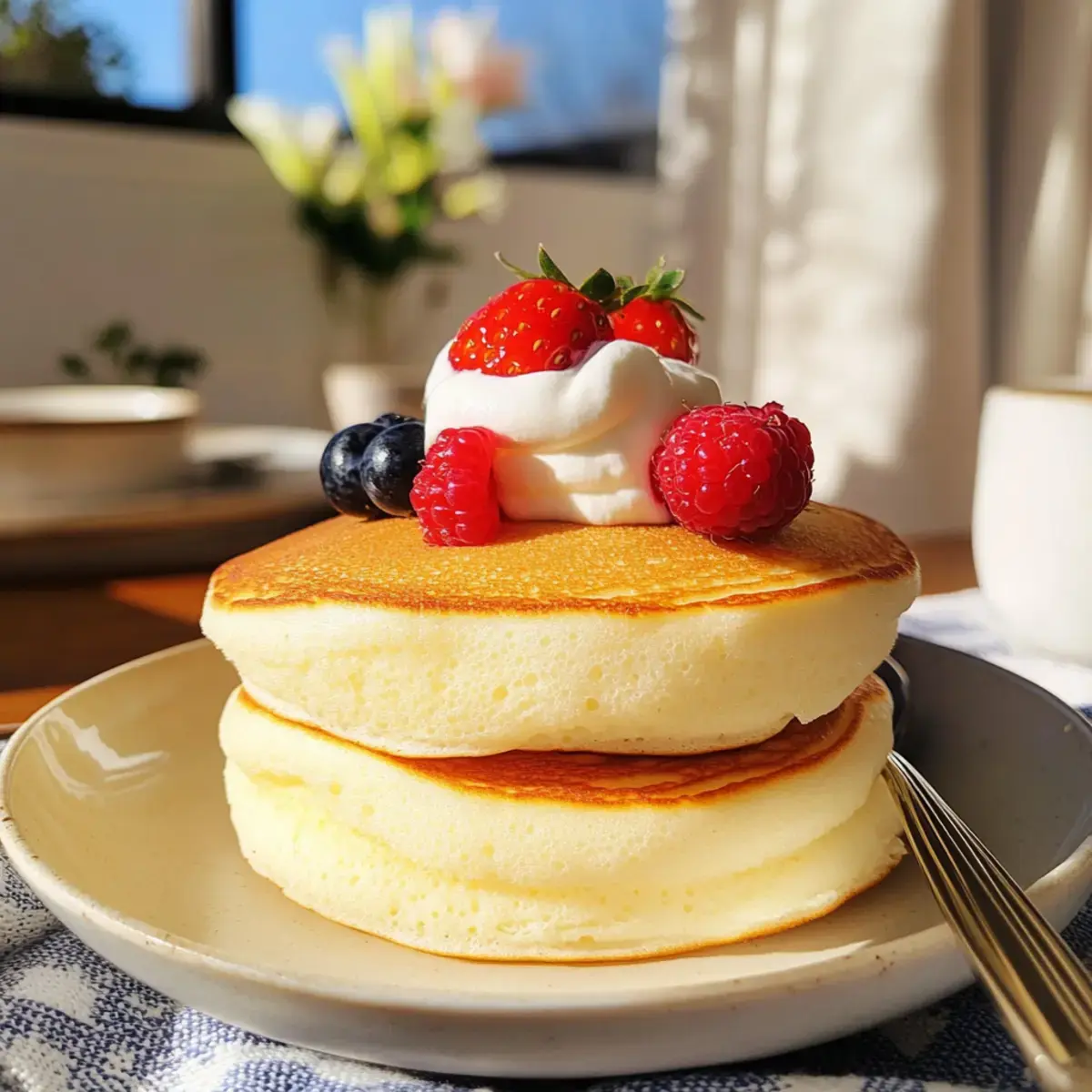 japanische Soufflé-Pfannkuchen