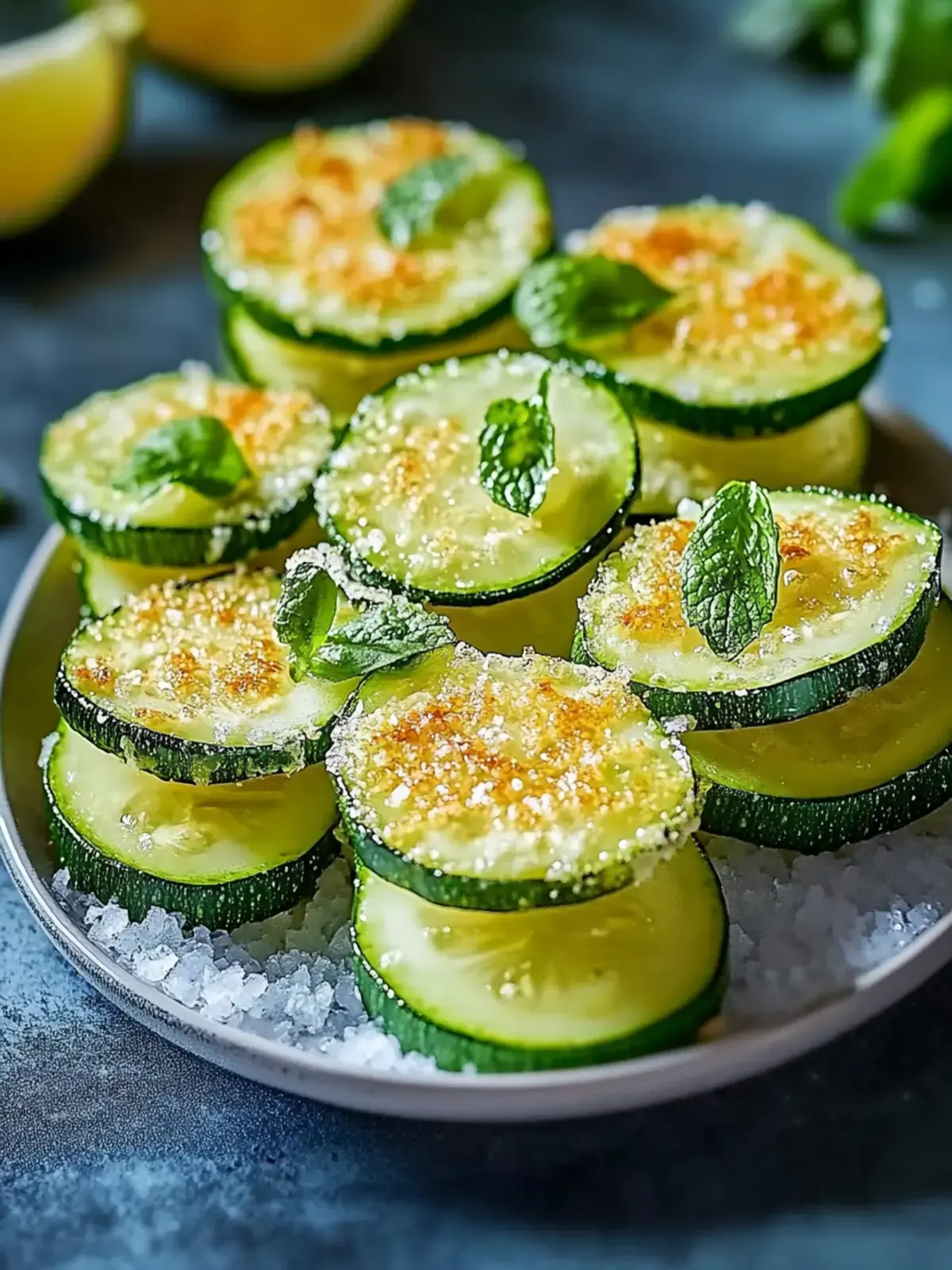 Knusprige Zucchini-Bisse: Der perfekte und gesunde Snack 2 knusprige Zucchini Bisse