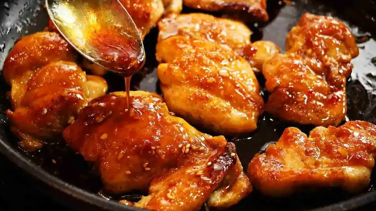knuspriges Honig-Knoblauch-Hähnchen