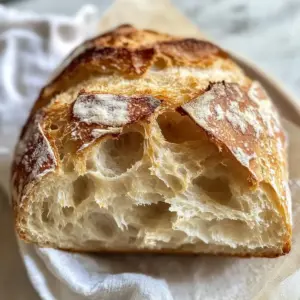 Rustikales Kunsthandwerksbrot ohne Kneten