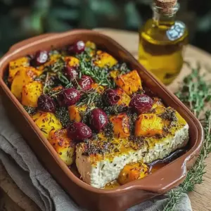 Vegetarischer Auflauf herzhaft mit Zucchini und Feta